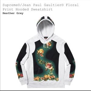 SUPREME JEAN PAUL GAULTIER FLORAL PRINT SWEATER
